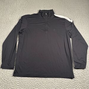 RLX Ralph Lauren 1/4 Zip Golf Shirt‎ Mens XL Black Pullover Stretch Performance